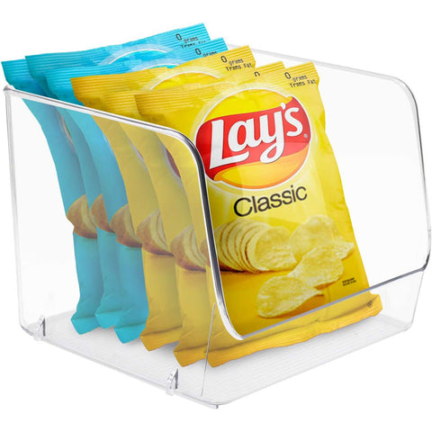 Clear Open Storage Bins (4 Pack)