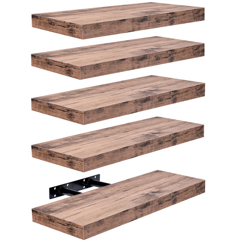 Wall Mounted Floating Shelves (5 Pack)