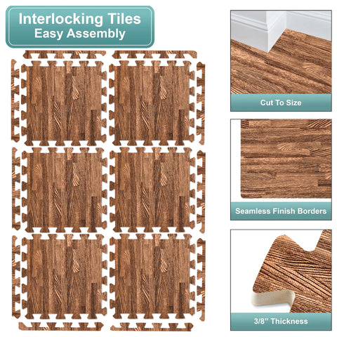 Floor Mat Interlocking Set (16 Pc)