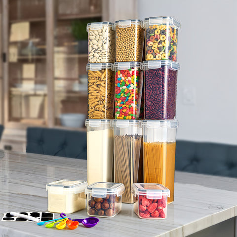 Airtight Tall And Tiny Food Storage Containers (12 Pack)