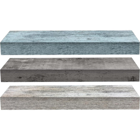 Coastal Rectangle Floating Shelves (3 Pack)