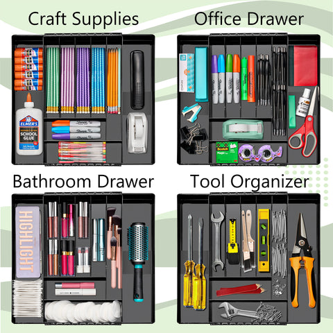 Expandable Kitchen Drawer Organizer & Utensil Tray