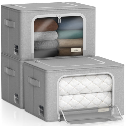 Storage bins with Window (Packs, Medium)