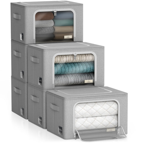 Storage bins with Window (Packs, Medium)