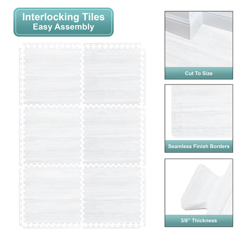 Floor Mat Interlocking Set (12 Pc) - Sorbus Home