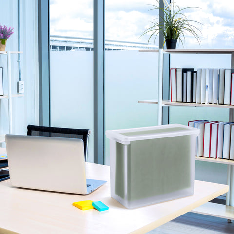 Plastic File Crate with Lid