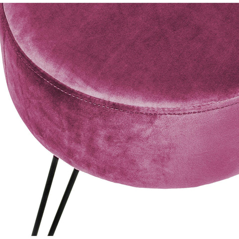 Velvet Footrest Stool (Round)