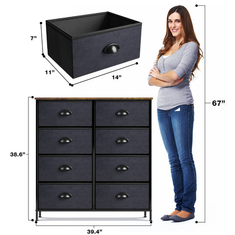 8-Drawer Dresser Stand (Classic Colors)