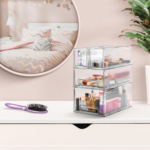 Stackable Pull Out Drawer Organizers