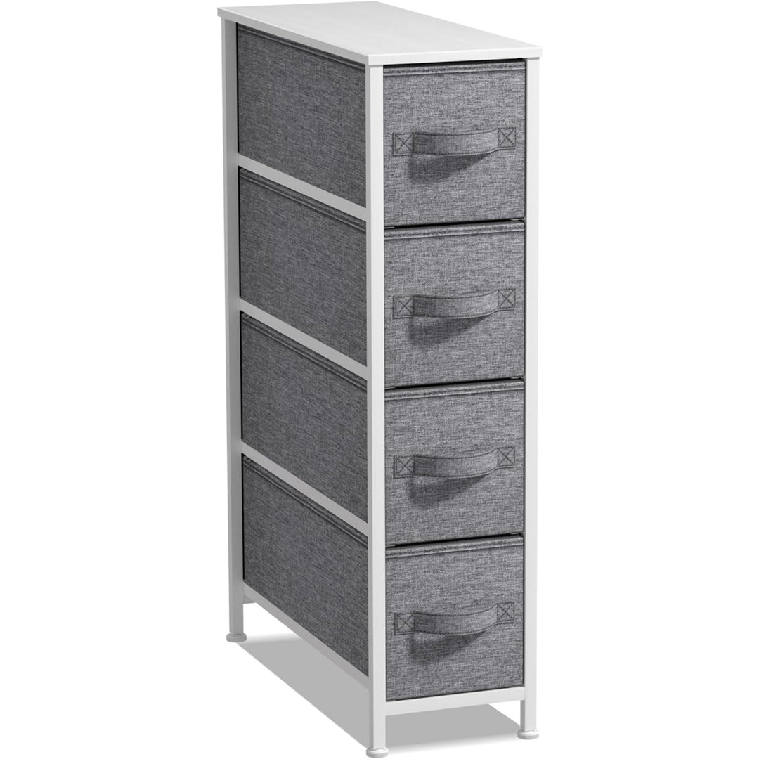 Sorbus Narrow Dresser Tower with 4 Drawers