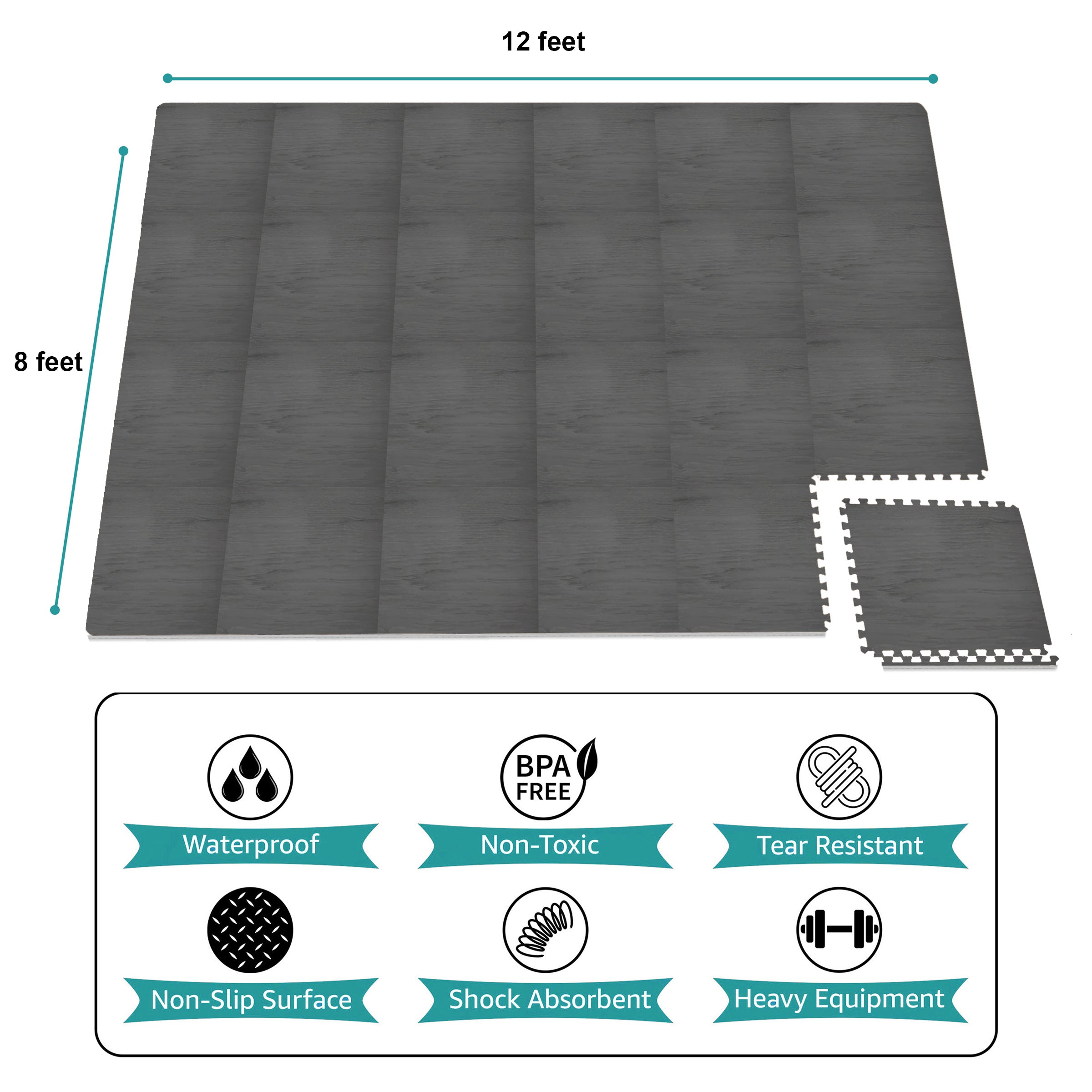 Floor Play Mat Interlocking Set (24 and 36 Pc Set) - Sorbus Home
