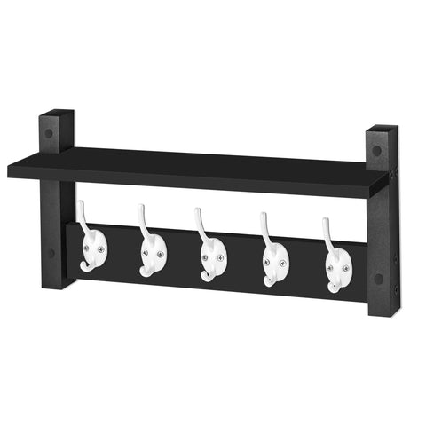 Coat Hooks Wall Mount Floating Shelf (Large & XL)