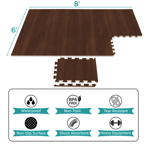 Floor Mat Interlocking Set (12 Pc) - Sorbus Home