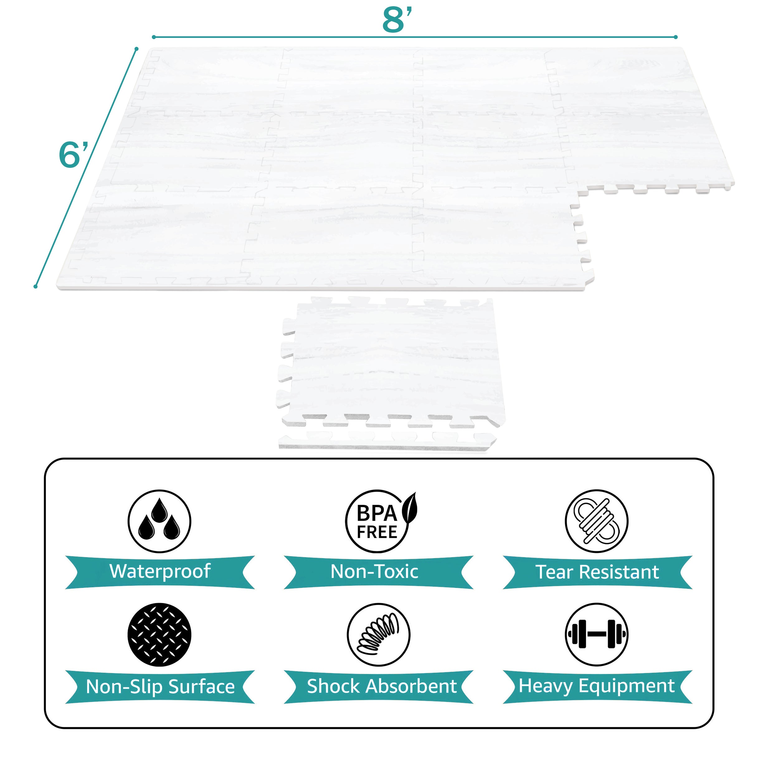 Floor Mat Interlocking Set (12 Pc) - Sorbus Home