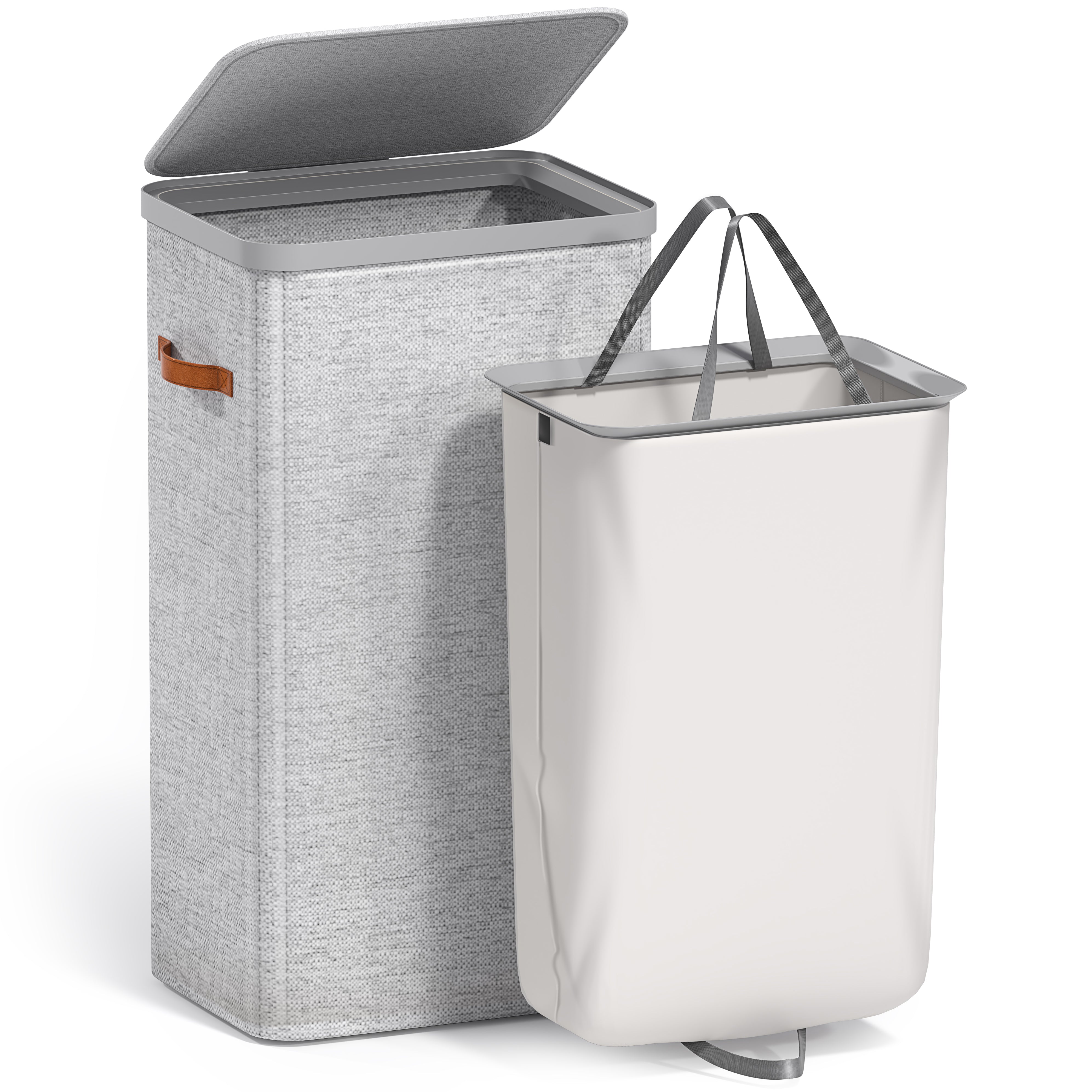 Collapsible Laundry Hamper with Lid - Sorbus Home