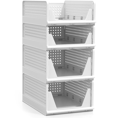 Stackable Shelf Organizer (Set of 4)