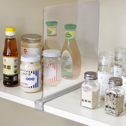 Clear Shelf Divider Set (Clip-On)