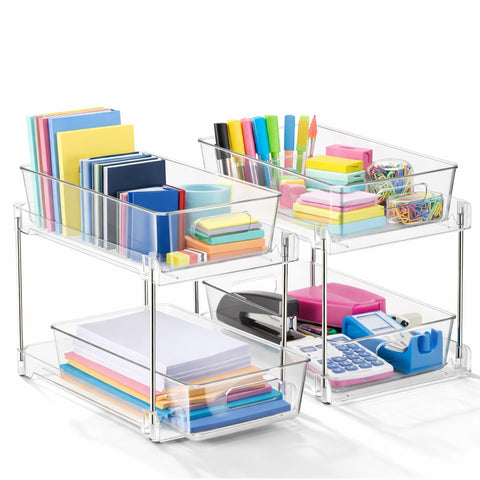 2-Tier Pull-Out Office Organizers