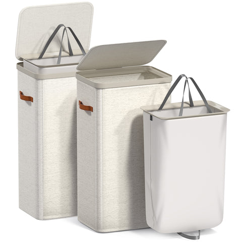 Collapsible Laundry Hamper with Lid - Sorbus Home