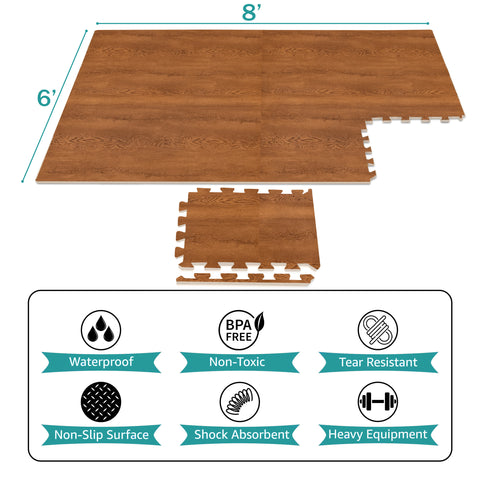 Floor Mat Interlocking Set (12 Pc) - Sorbus Home