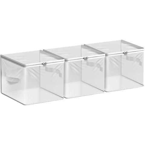 Clear Storage Cube with Zipper & Carry Handles