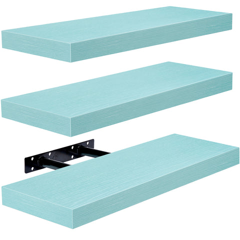Rustic Rectangle Floating Shelves (3 Pack)