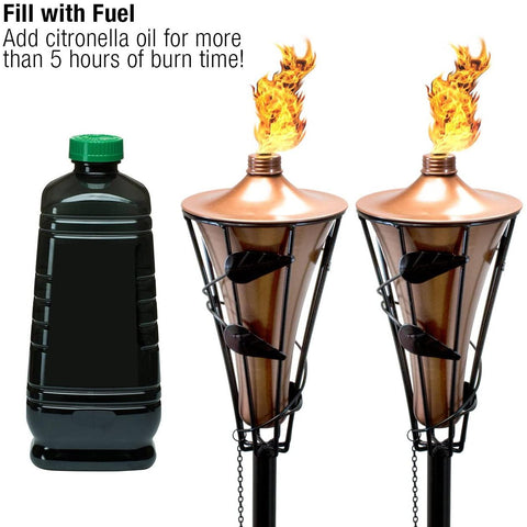 Matney refillable metal torches (4 Pack)