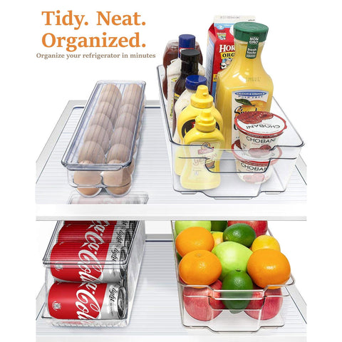 Fridge and Freezer Bin Set (4Pc)