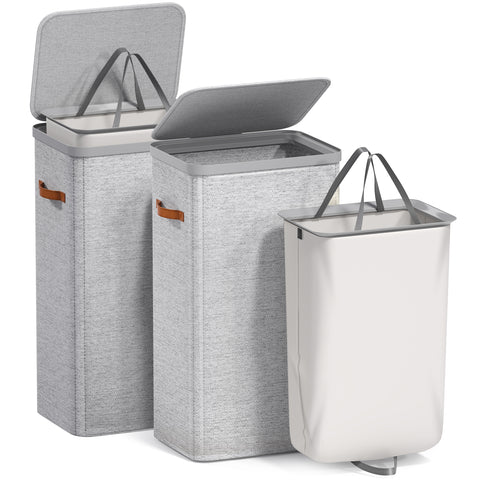 Collapsible Laundry Hamper with Lid - Sorbus Home