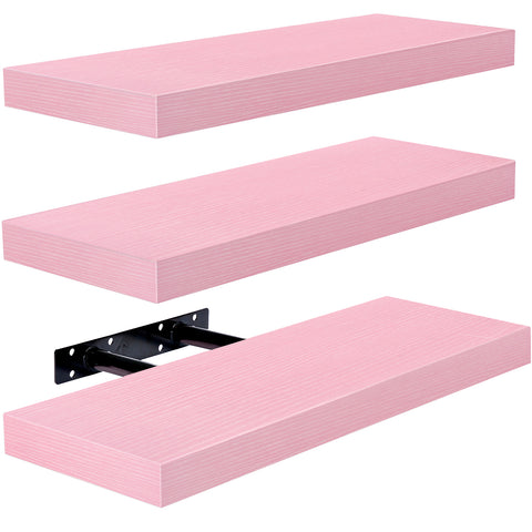Rustic Rectangle Floating Shelves (3 Pack)
