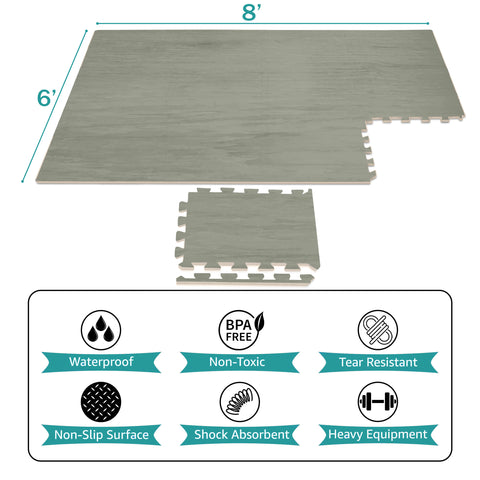 Floor Mat Interlocking Set (12 Pc) - Sorbus Home