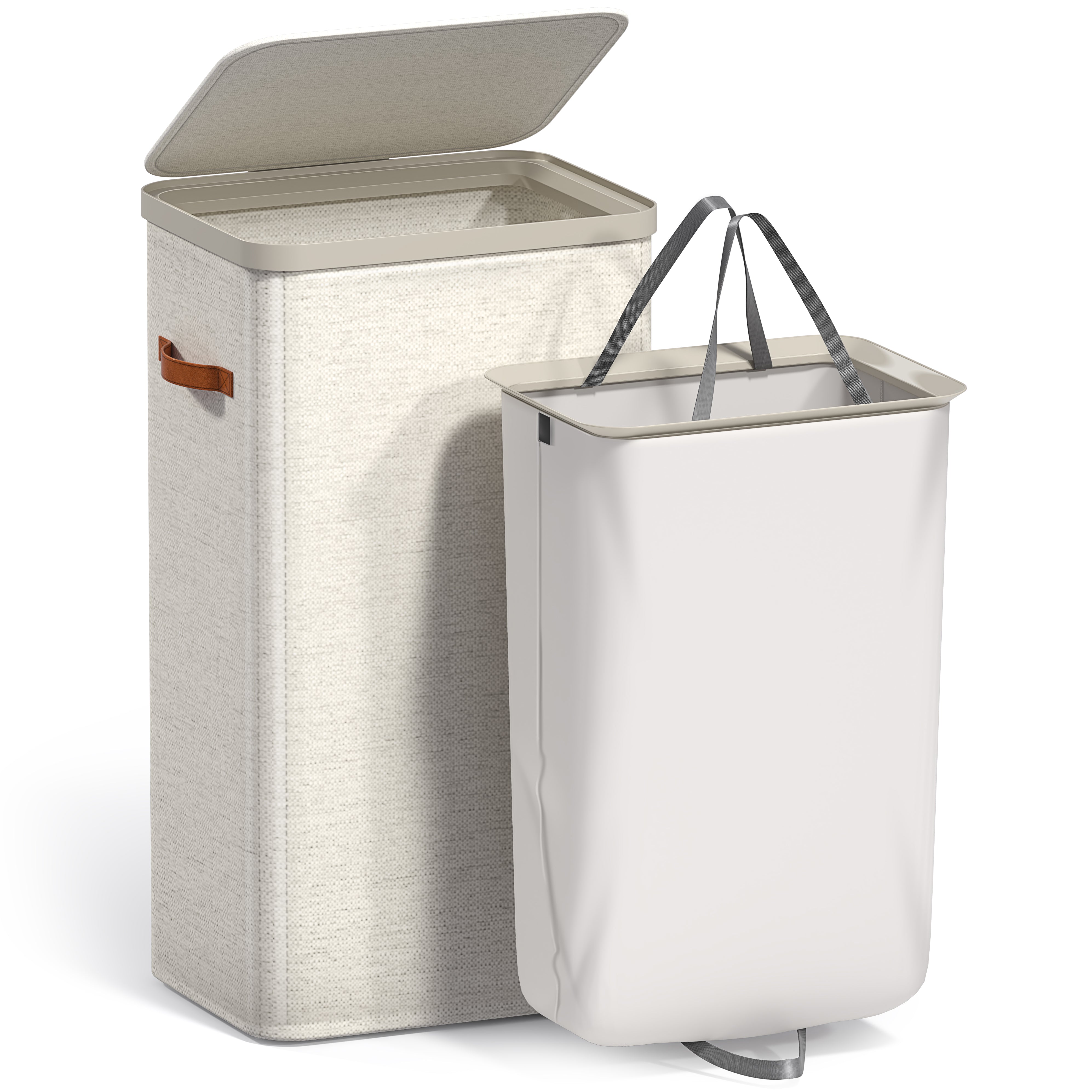 Collapsible Laundry Hamper with Lid - Sorbus Home