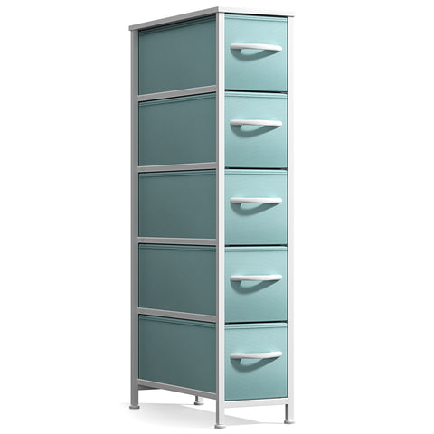 5 Drawer Narrow Storage Tower
