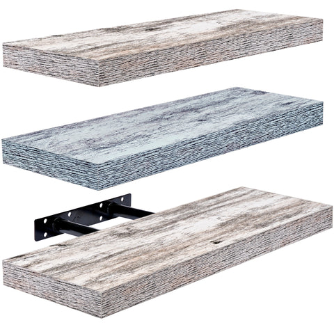 Coastal Rectangle Floating Shelves (3 Pack)