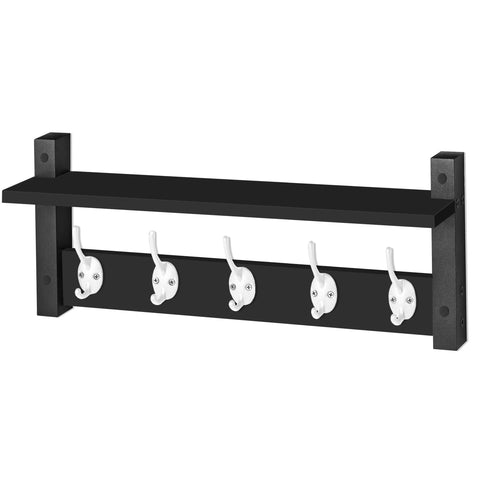 Coat Hooks Wall Mount Floating Shelf (Large & XL)