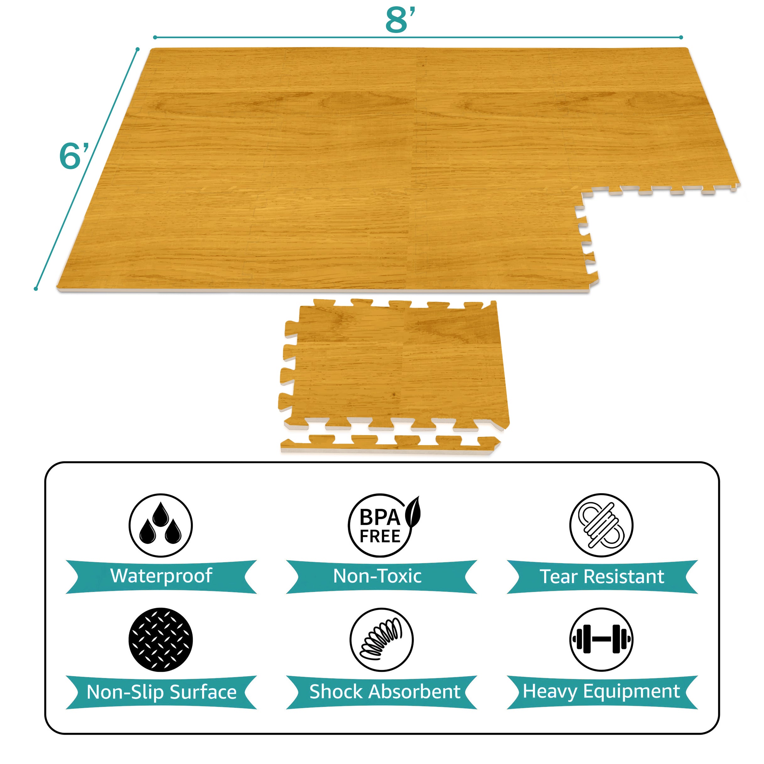 Floor Mat Interlocking Set (12 Pc) - Sorbus Home