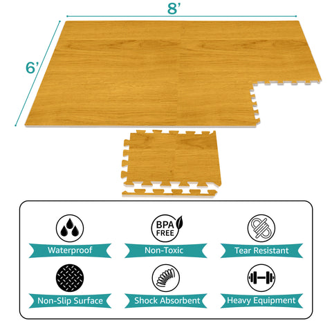 Floor Mat Interlocking Set (12 Pc) - Sorbus Home