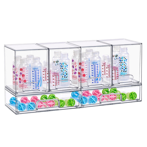 Baby Bottles Storage Drawers Variety Pack - Sorbus Home