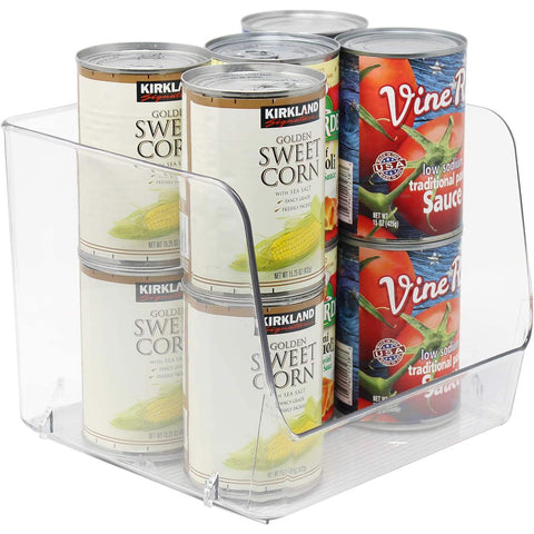 Clear Open Storage Bins (4 Pack)