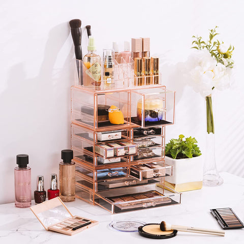 Makeup Organizer Case (12 drawer 4Pc)