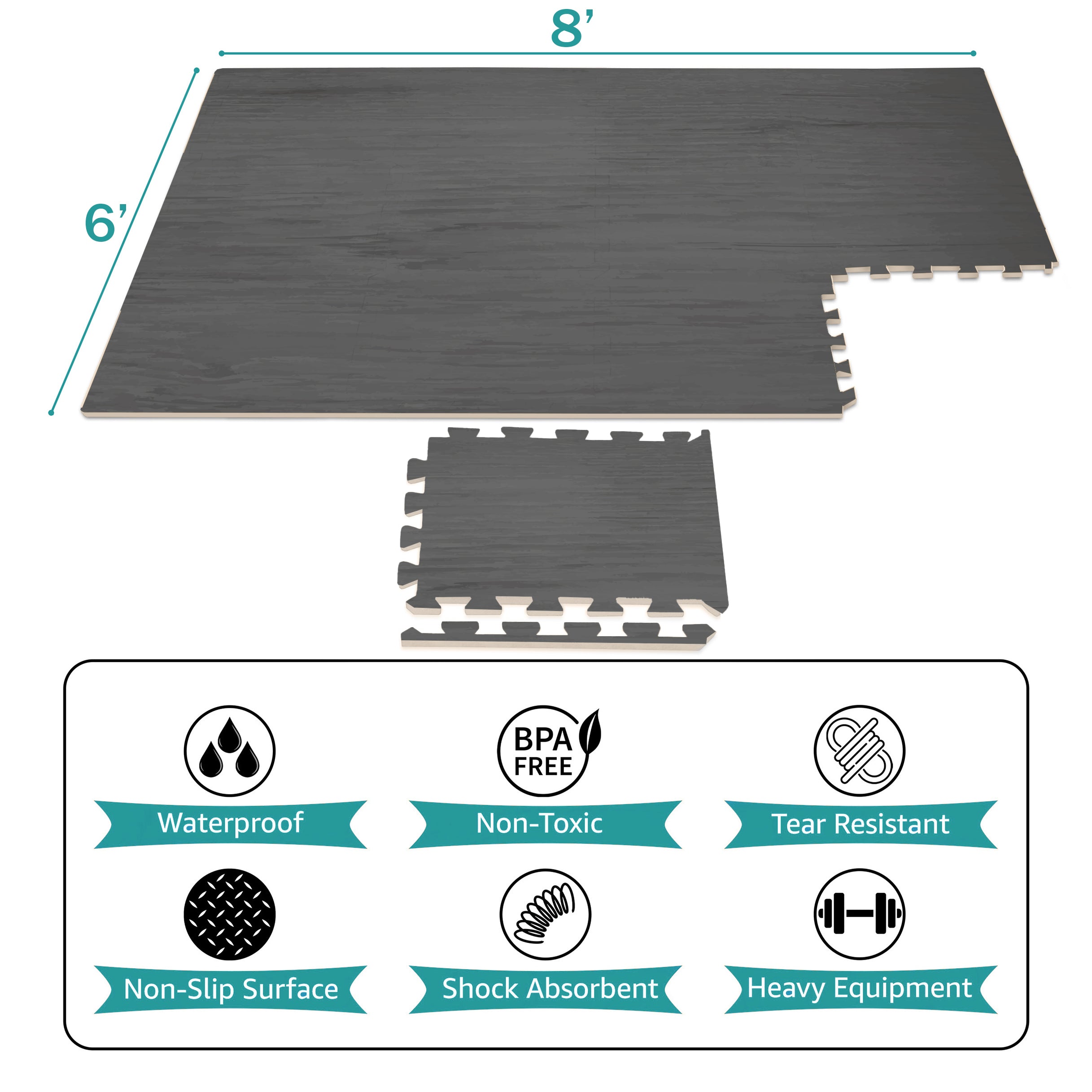 Floor Mat Interlocking Set (12 Pc) - Sorbus Home