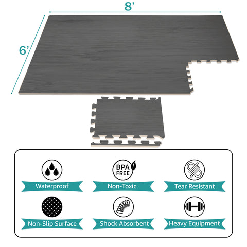 Floor Mat Interlocking Set (12 Pc) - Sorbus Home