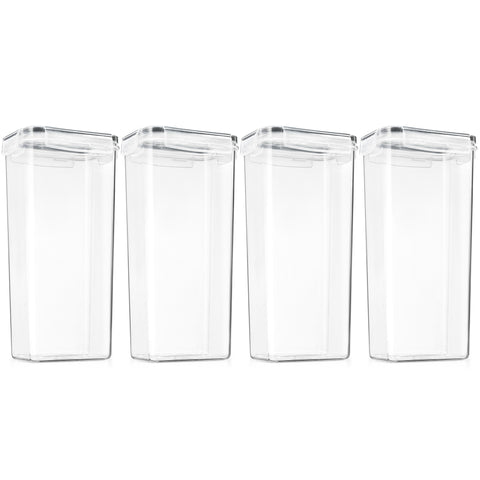 Airtight Cereal Dispenser Easy Pour Canister Set (4 Pack)