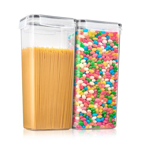 Airtight Tall Food Dispenser Containers (2 Pack)