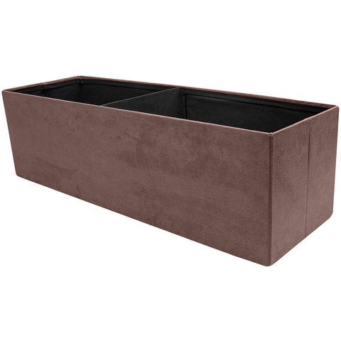 Faux Suede Storage Bench (Large)