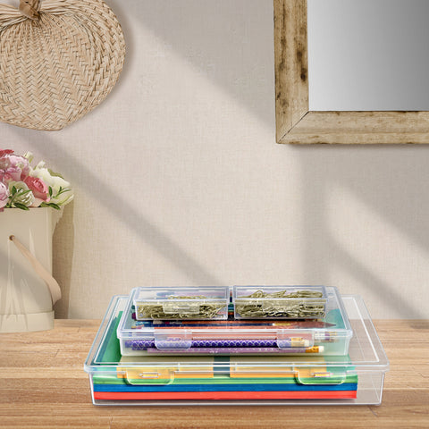 Document & Paper Storage Box Set (4 Pc)