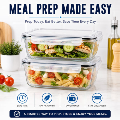 Glass Food Storage Container with Lid