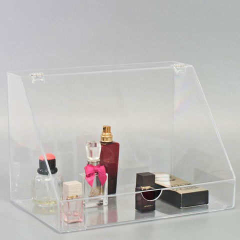 Slanted Lid Cosmetic Display Case