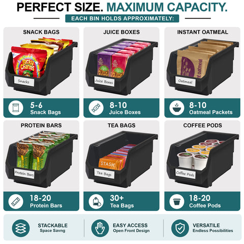 Open Front Garage Storage Bin (Medium)