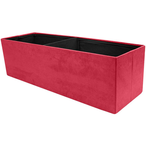 Faux Suede Storage Bench (Large)